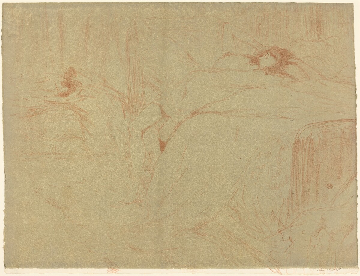 Woman on Her Back (Femme sur le dos) by Henri de Toulouse-Lautrec