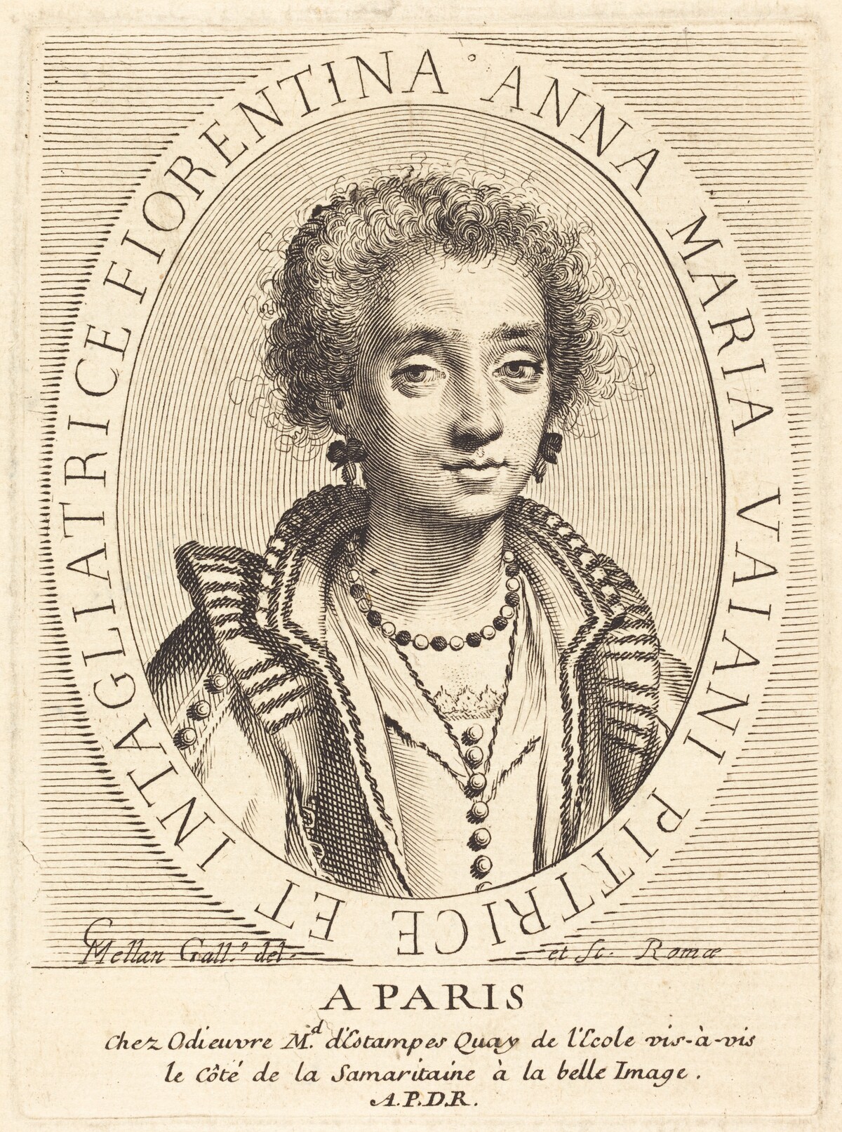 Anna Maria Vaiani by Claude Mellan