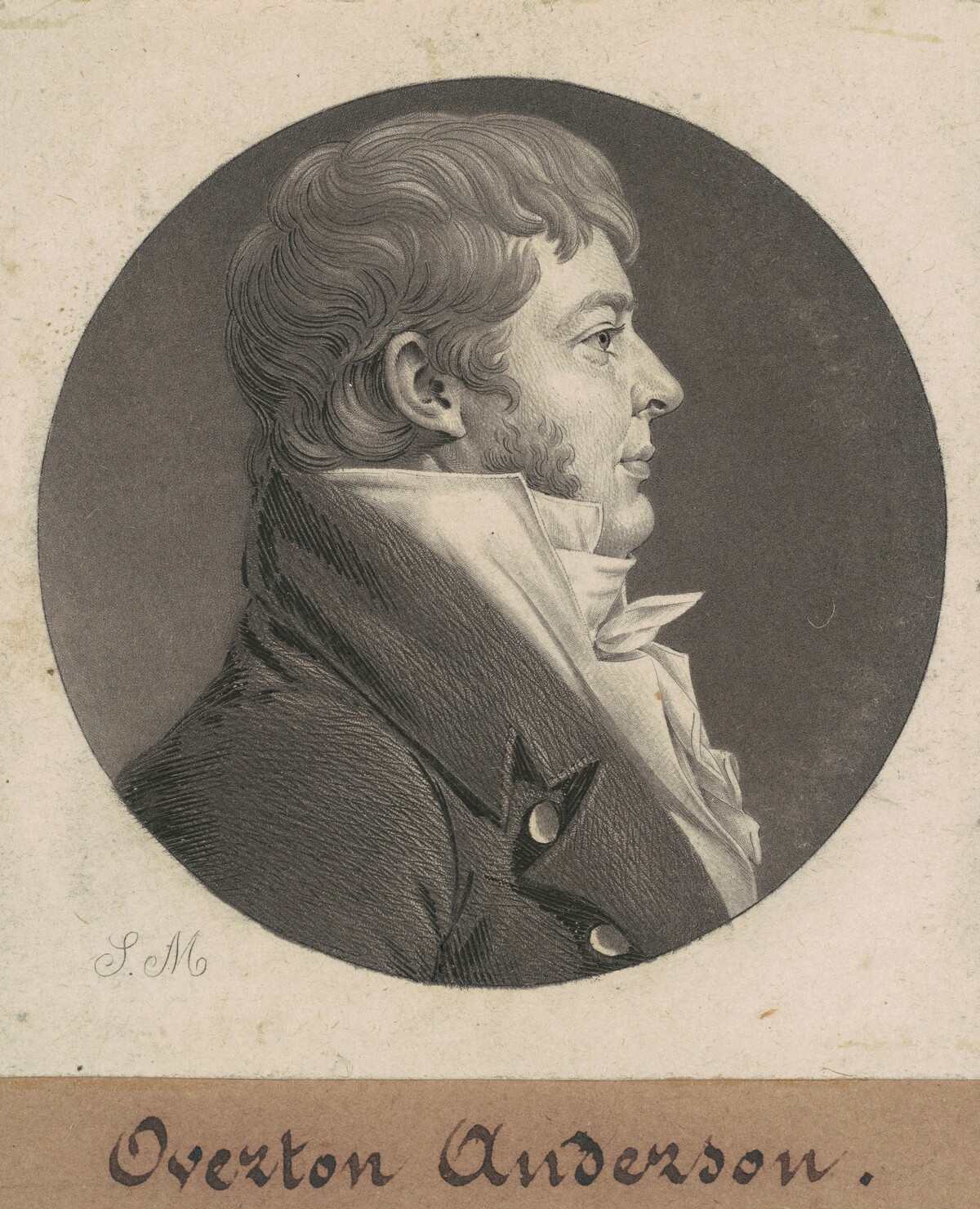 Overton Anderson by Charles B. J. Févret de Saint-Mémin