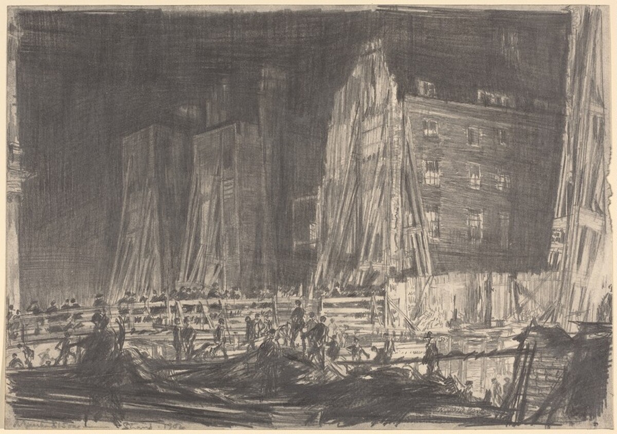 Demolition of Wyck Street by Sir Muirhead Bone