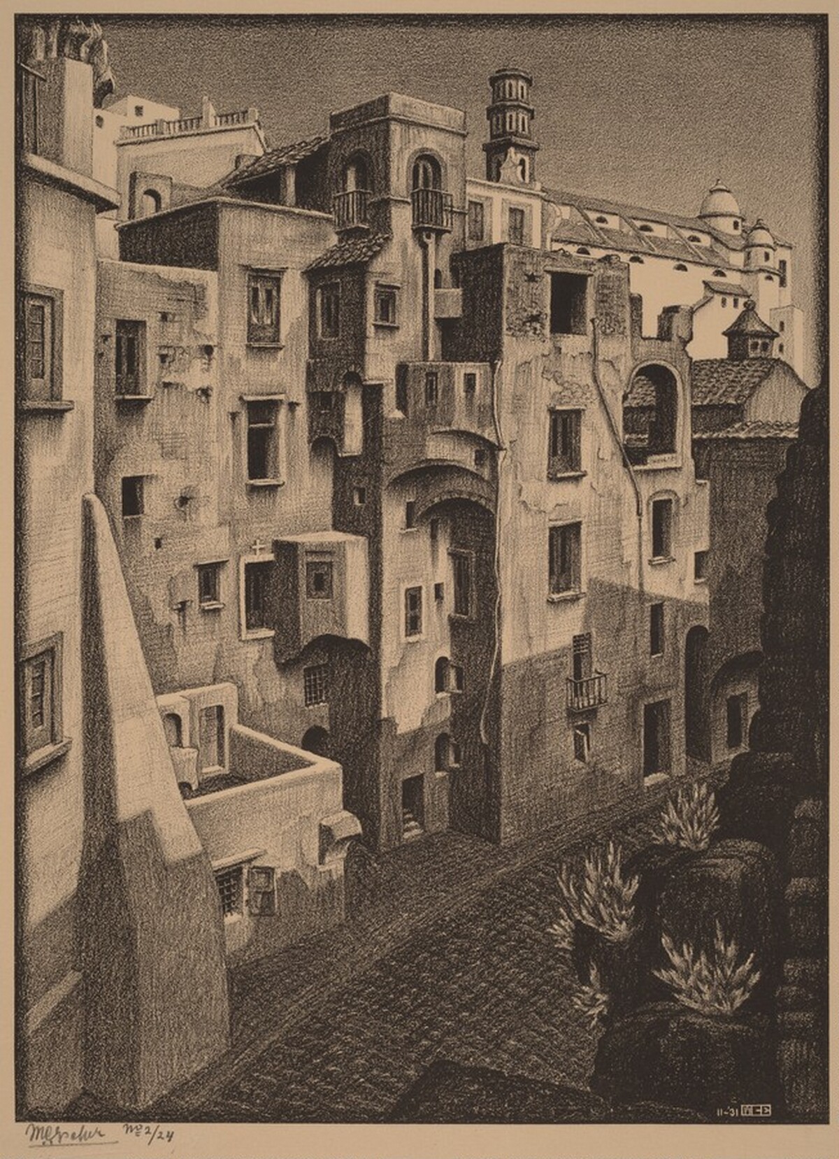 Atrani by M.C. Escher