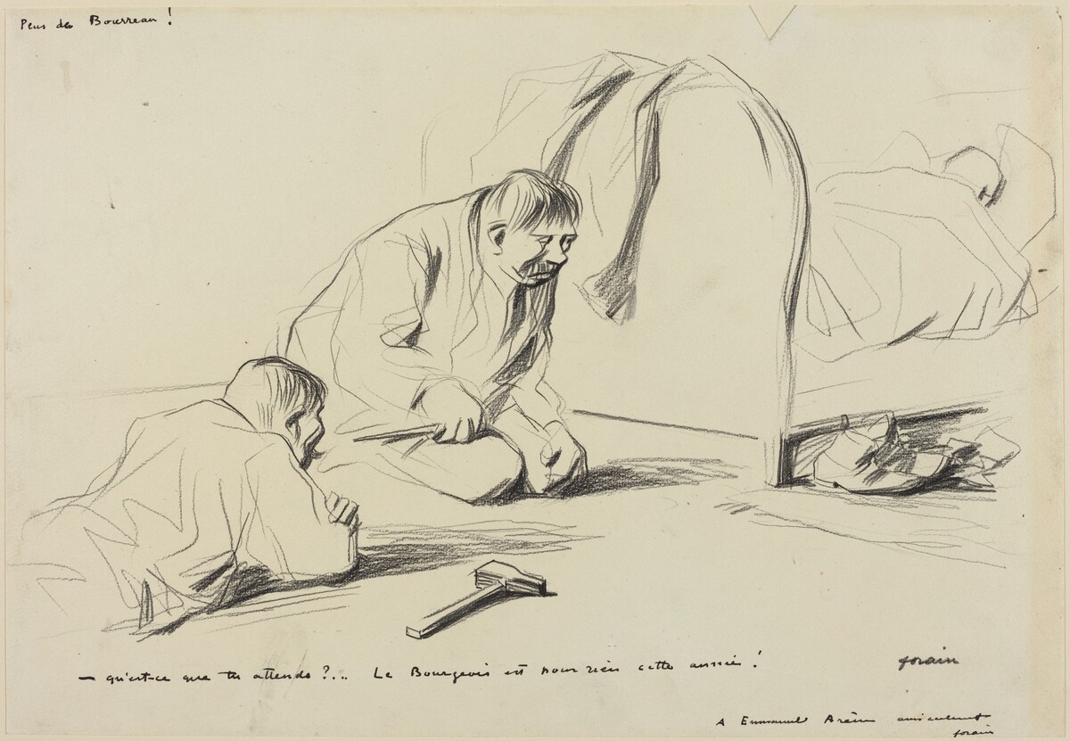 Peur de Bourreau! Qu'est-ce que tu attends?... by Jean-Louis Forain