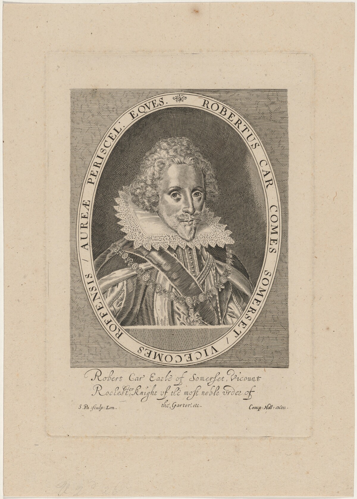 Robert Carr, Earl of Somerset by Simon de Passe