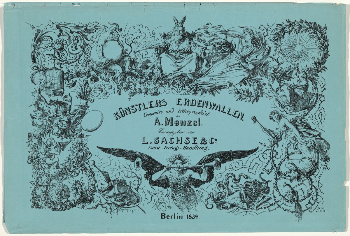 Künstlers Erdenwallen (The Artist’s Earthly Pilgrimage) by Adolph Menzel