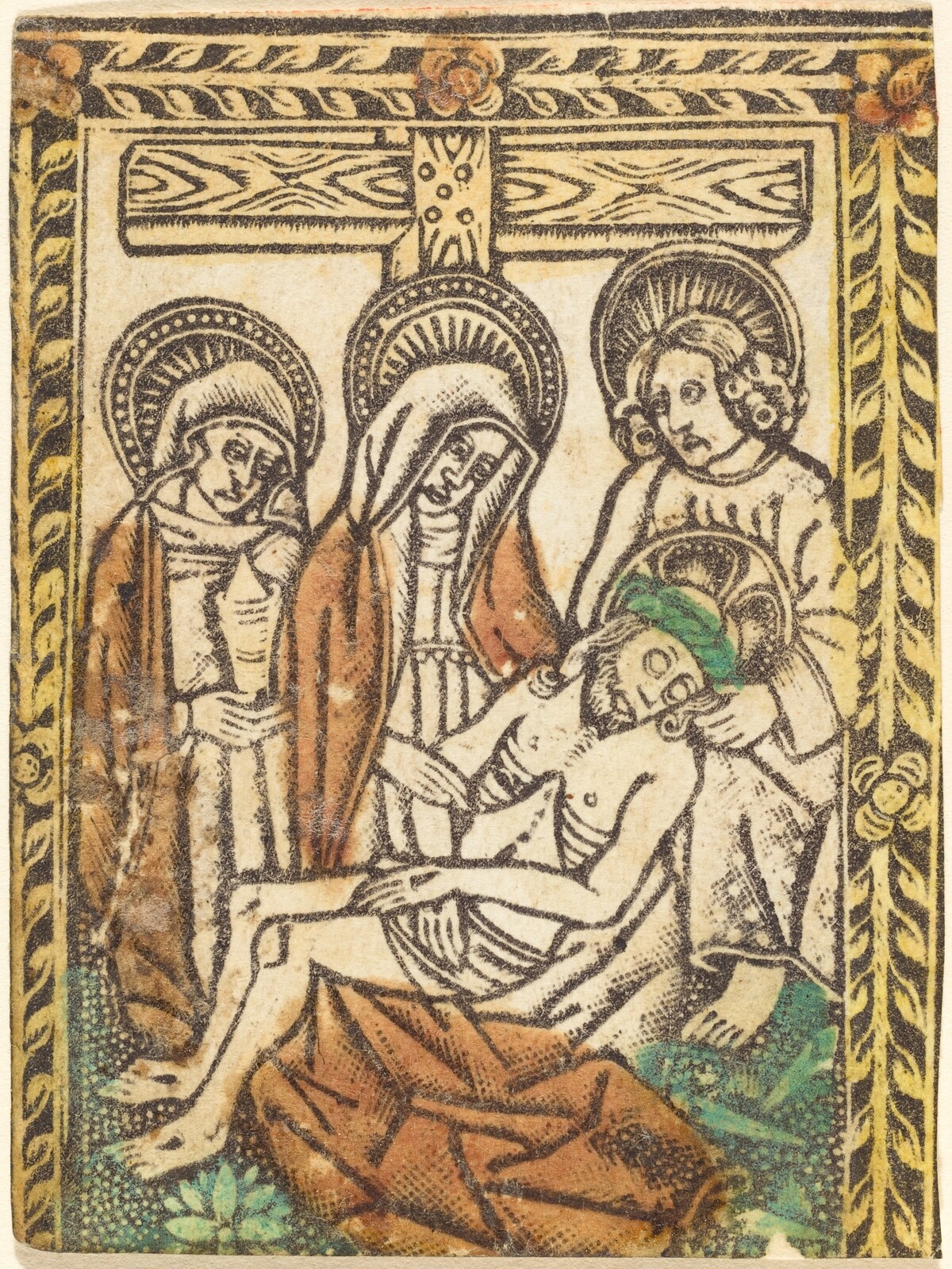 The Lamentation by Workshop of Master of the Borders with the Four Fathers of the Church