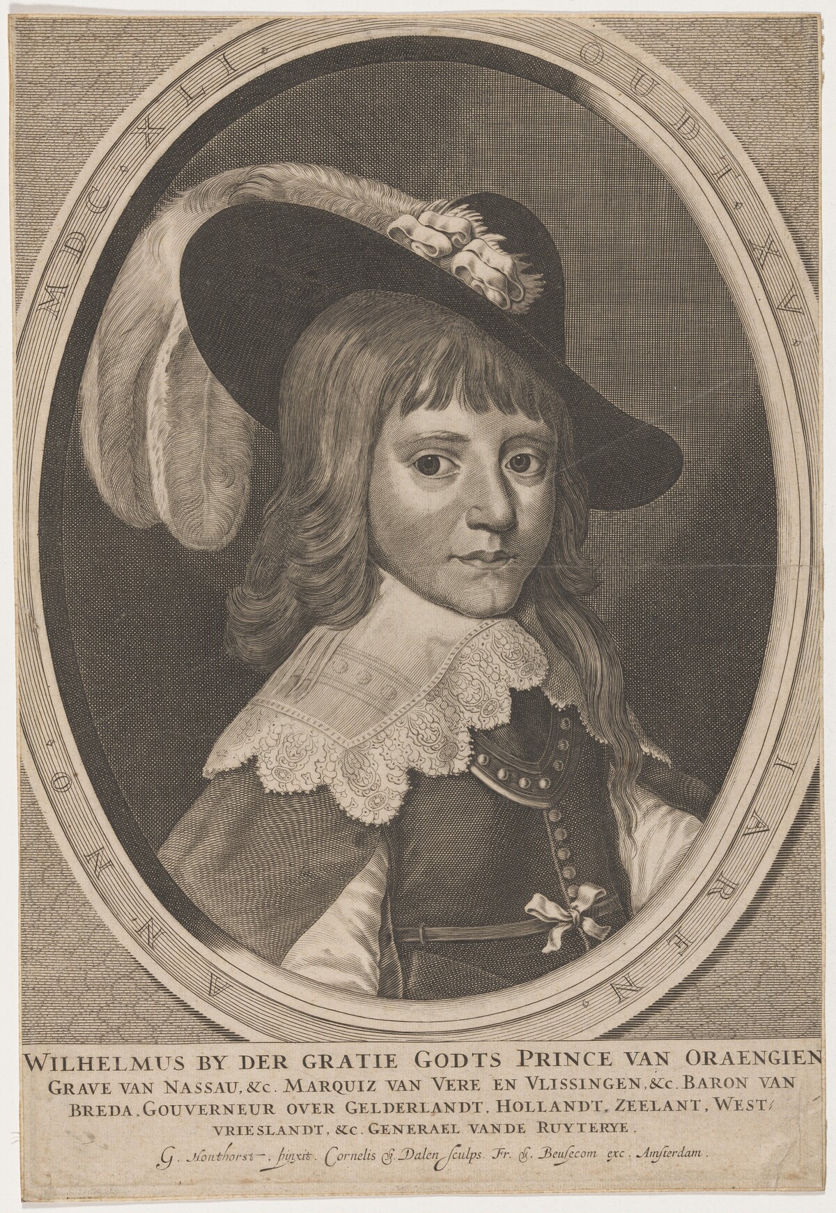 William of Orange by Cornelis van Dalen I after Gerrit van Honthorst