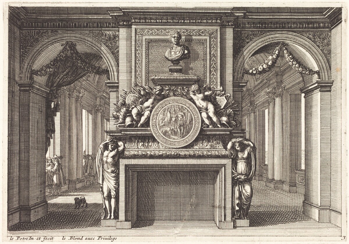 Fireplaces and Other Interior Decorations by Jean Lepautre