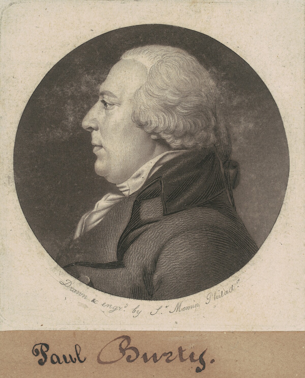 Paul Busti by Charles B. J. Févret de Saint-Mémin