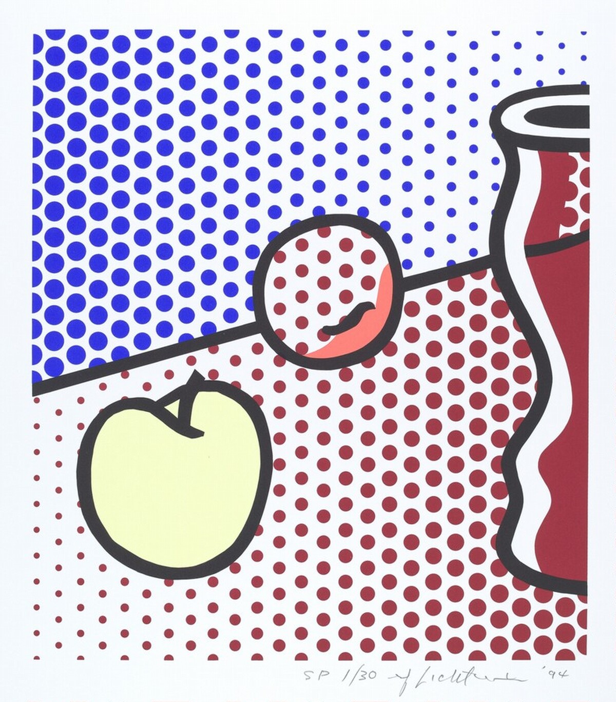 Still Life with Red Jar by Roy Lichtenstein