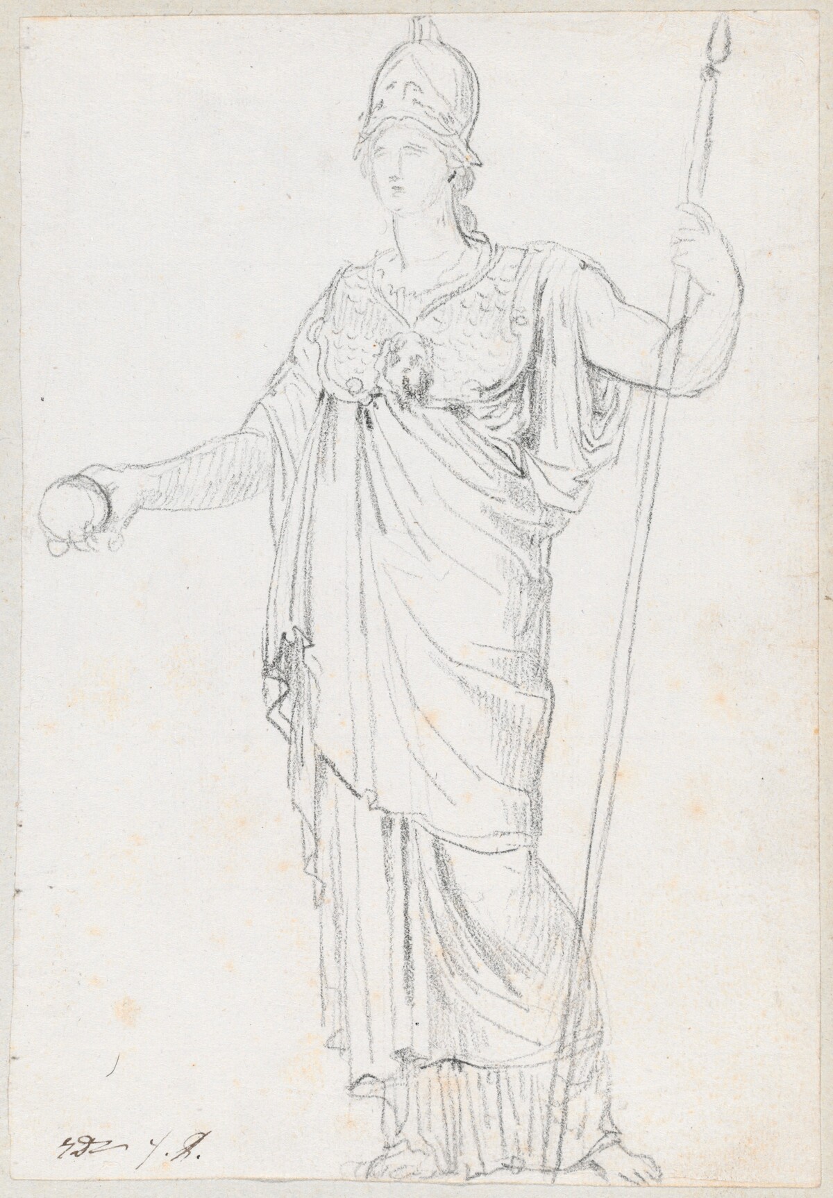 Statue of Minerva by Jacques-Louis David