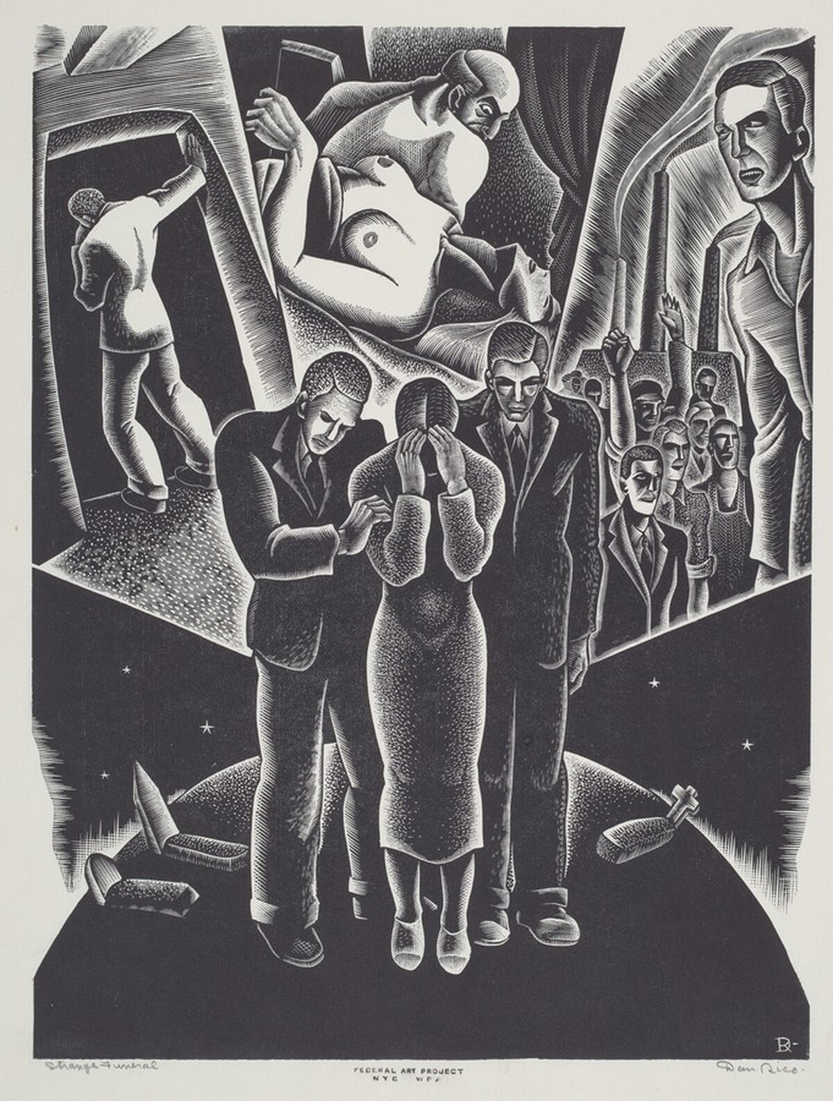 Strange Funeral by Donato Rico