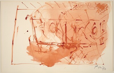 Mural Sketch [pen, ink, and wash]