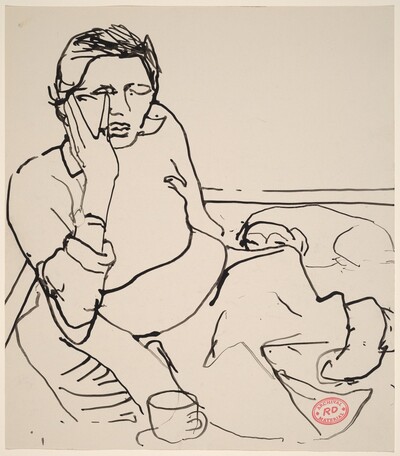 Untitled [woman with eyes closed]