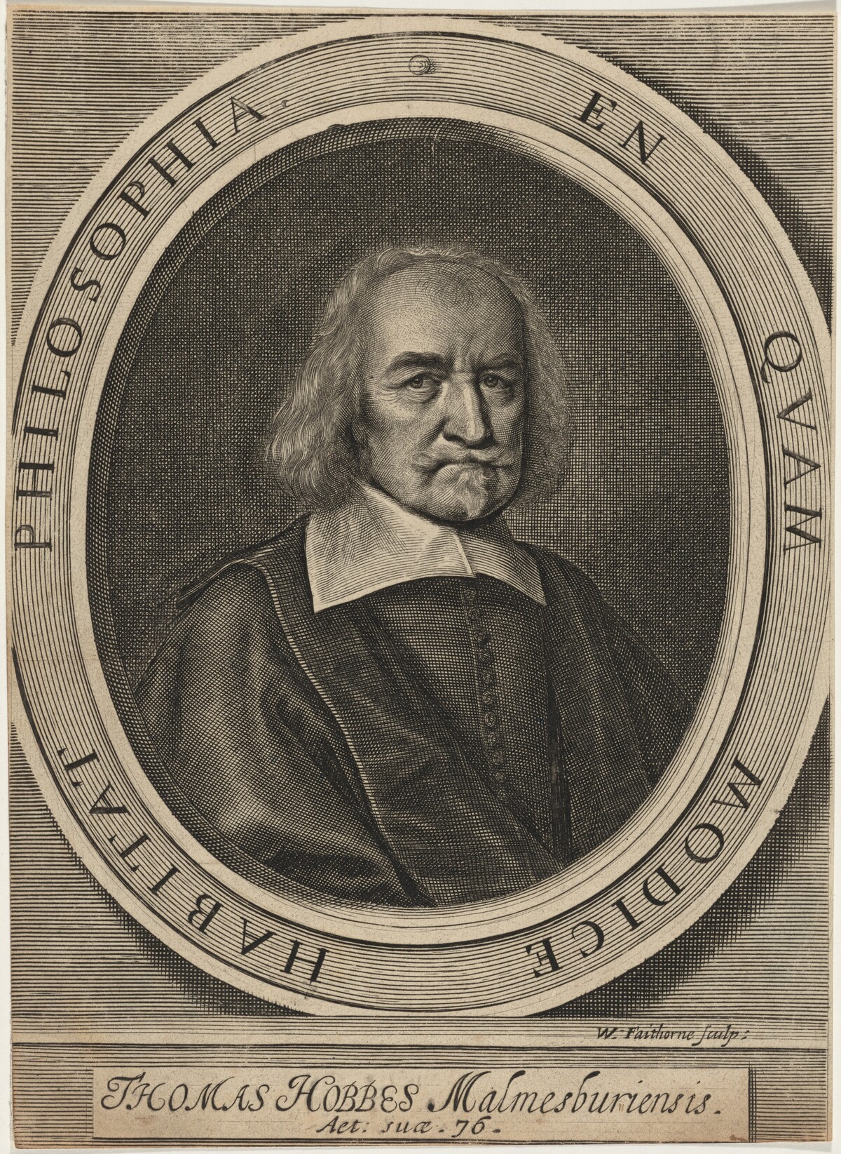 Thomas Hobbes by William Faithorne