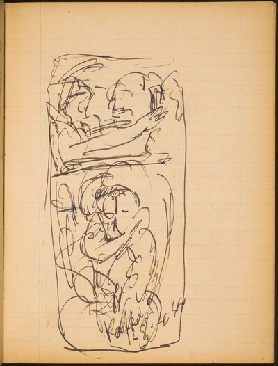 Mehrfigurige Szene (Figural Sketch) [p. 13]
