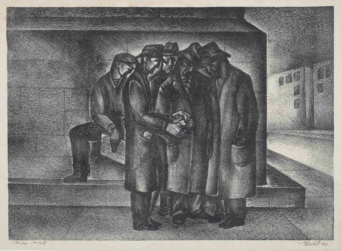 Union Meeting by Herbert Silberman