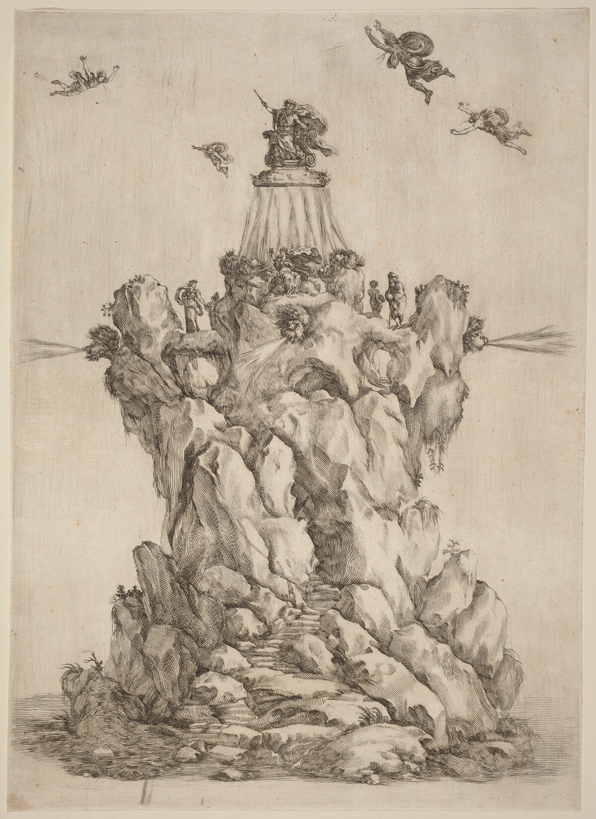 The Rock of Aeolus by Stefano Della Bella