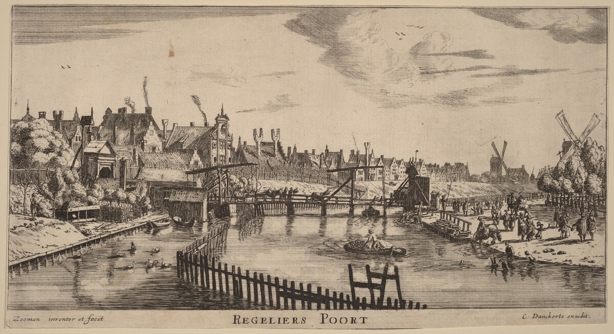 Reguliers Gate (Regeliers Poort) by Reinier Nooms, called Zeeman