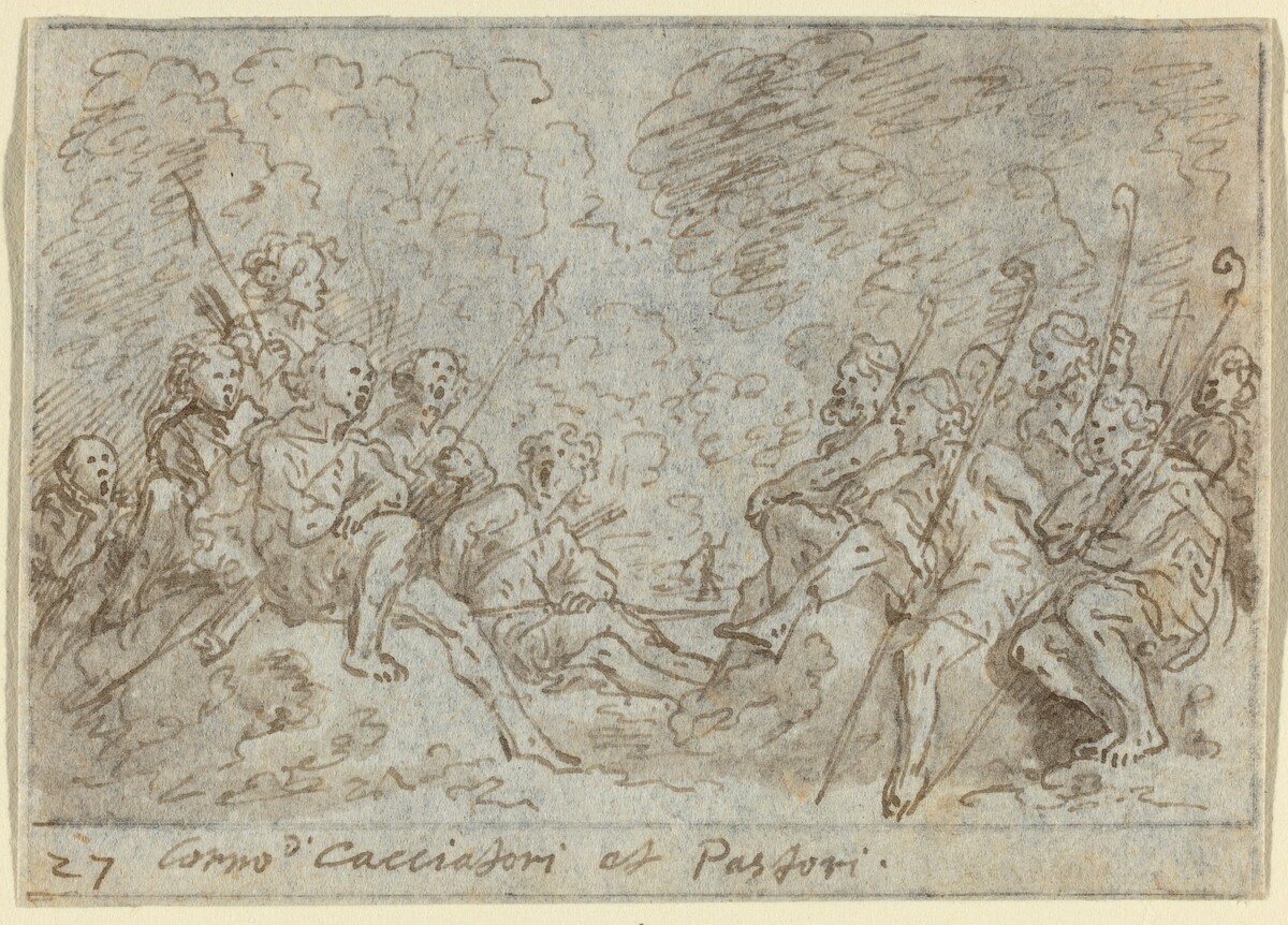 Chorus of Hunters and Shepherds by Johann Wilhelm Baur