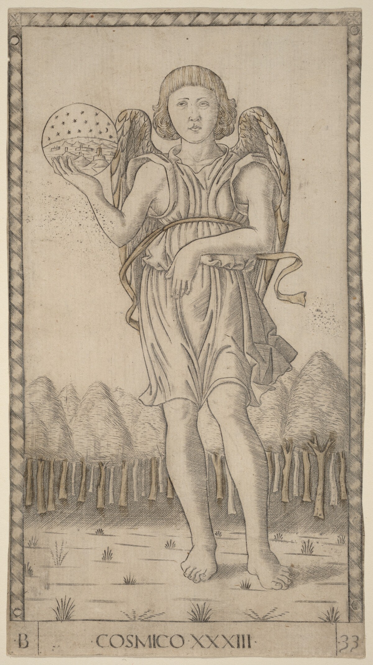 Cosmico (Genius of the World) by Master of the E-Series Tarocchi