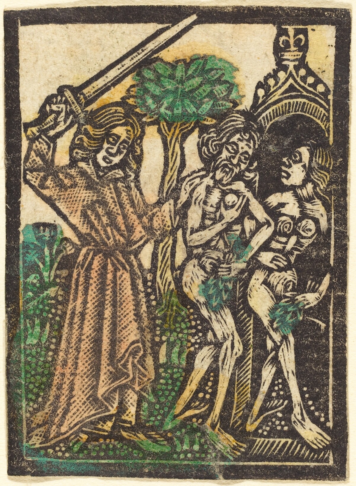 The Expulsion from the Garden of Eden by Workshop of Master of the Aachen Madonna