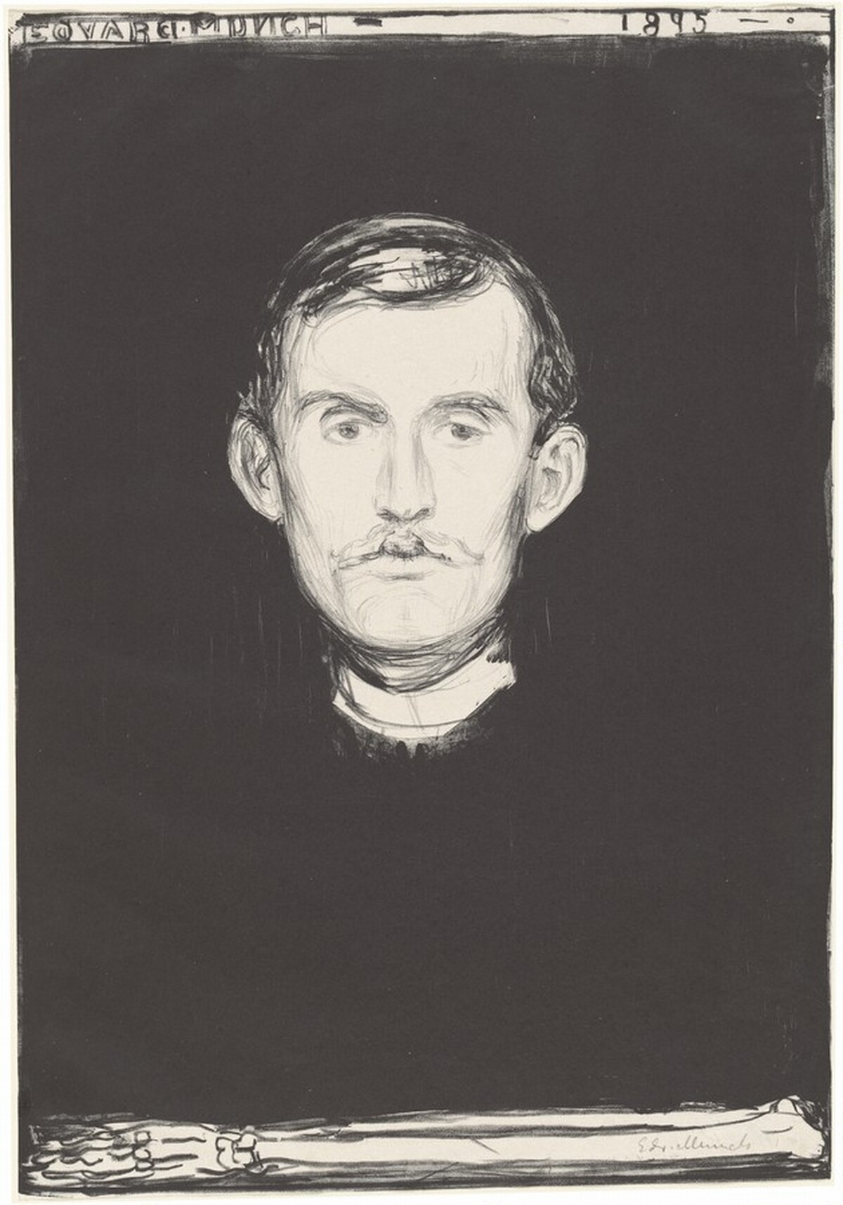 Self-Portrait by Edvard Munch