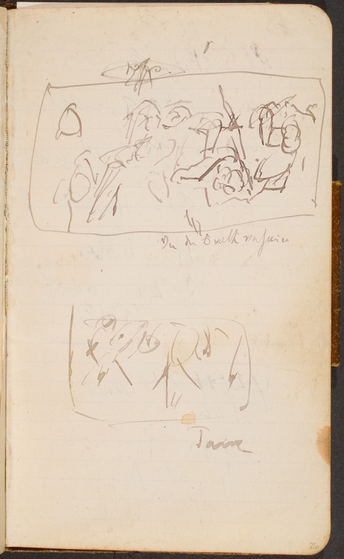 Zwei Skizzen (Two Sketches) [p. 26] by Max Beckmann