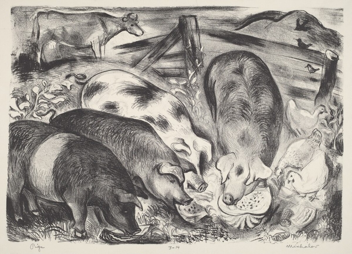 Pigs by Anne Michalov
