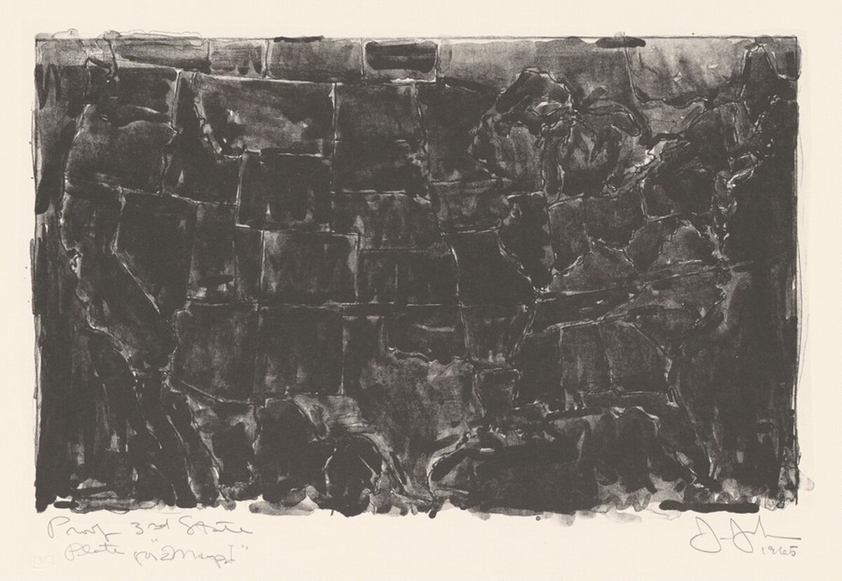 Two Maps I [proof of 3rd state] by Jasper Johns