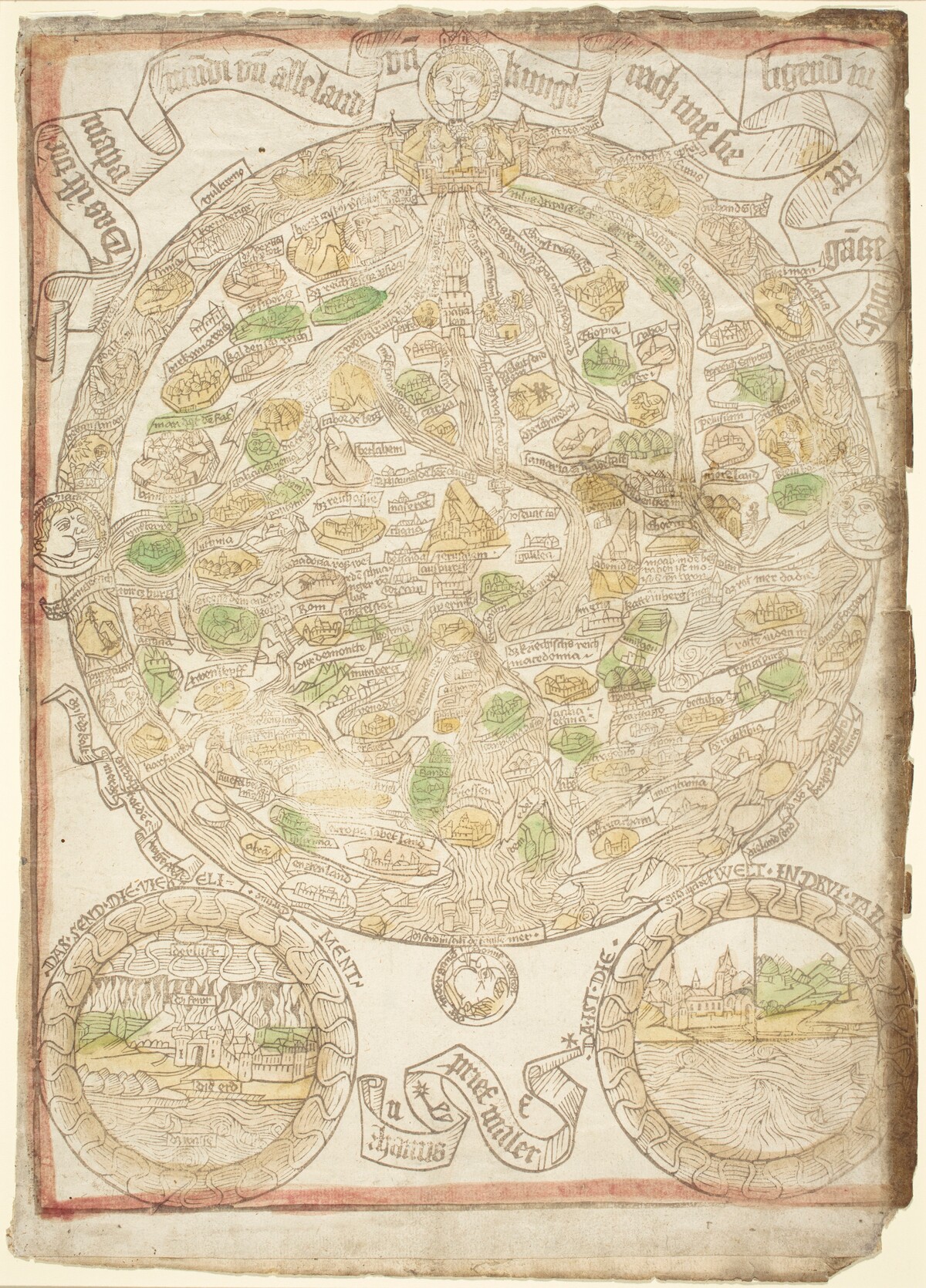Map of the World by Hans Sporer