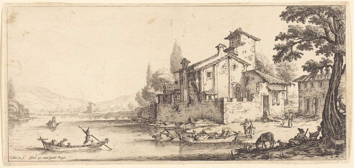 The Walk by the Water by Jacques Callot