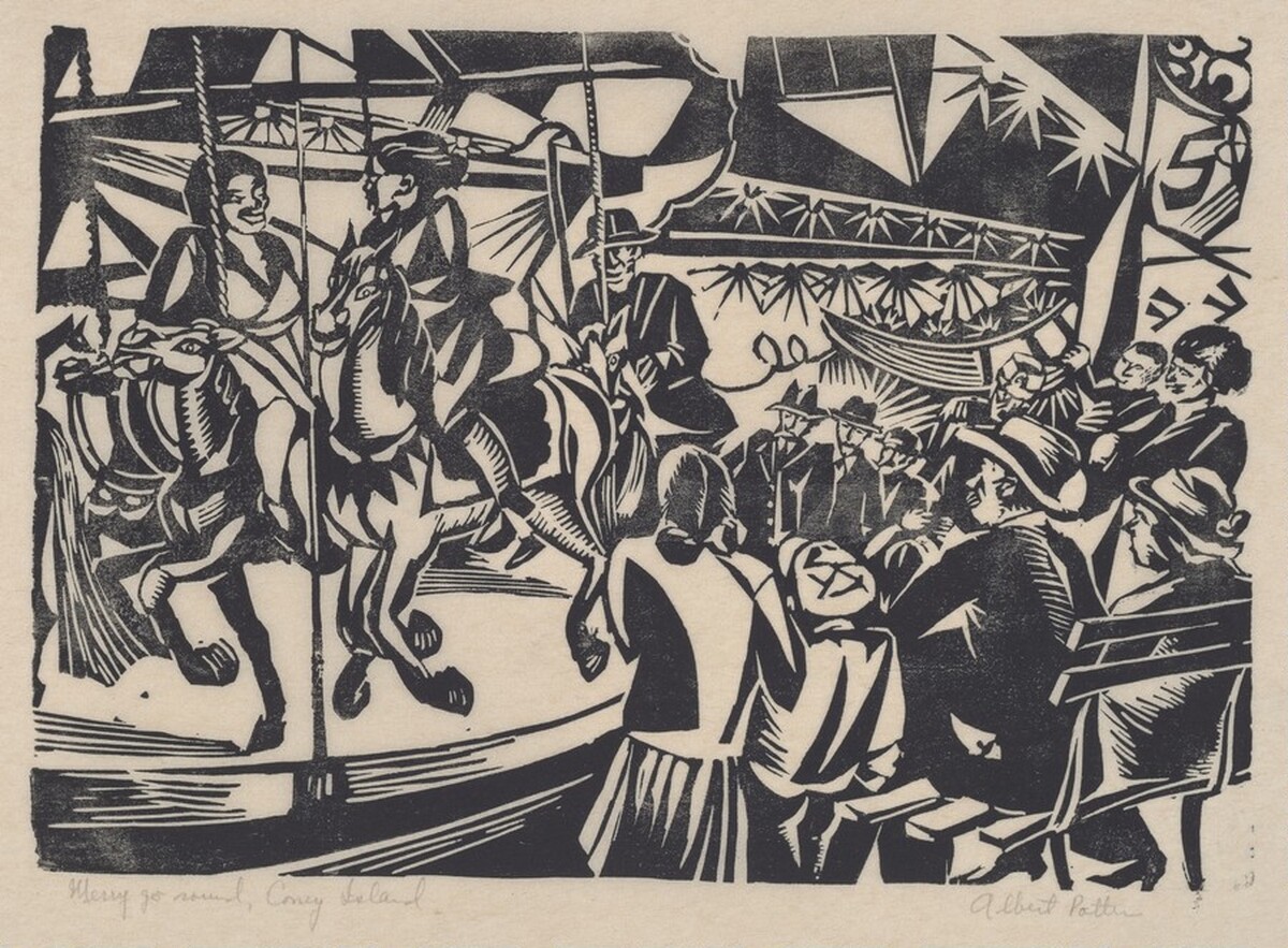 Merry Go Round, Coney Island by Albert Potter