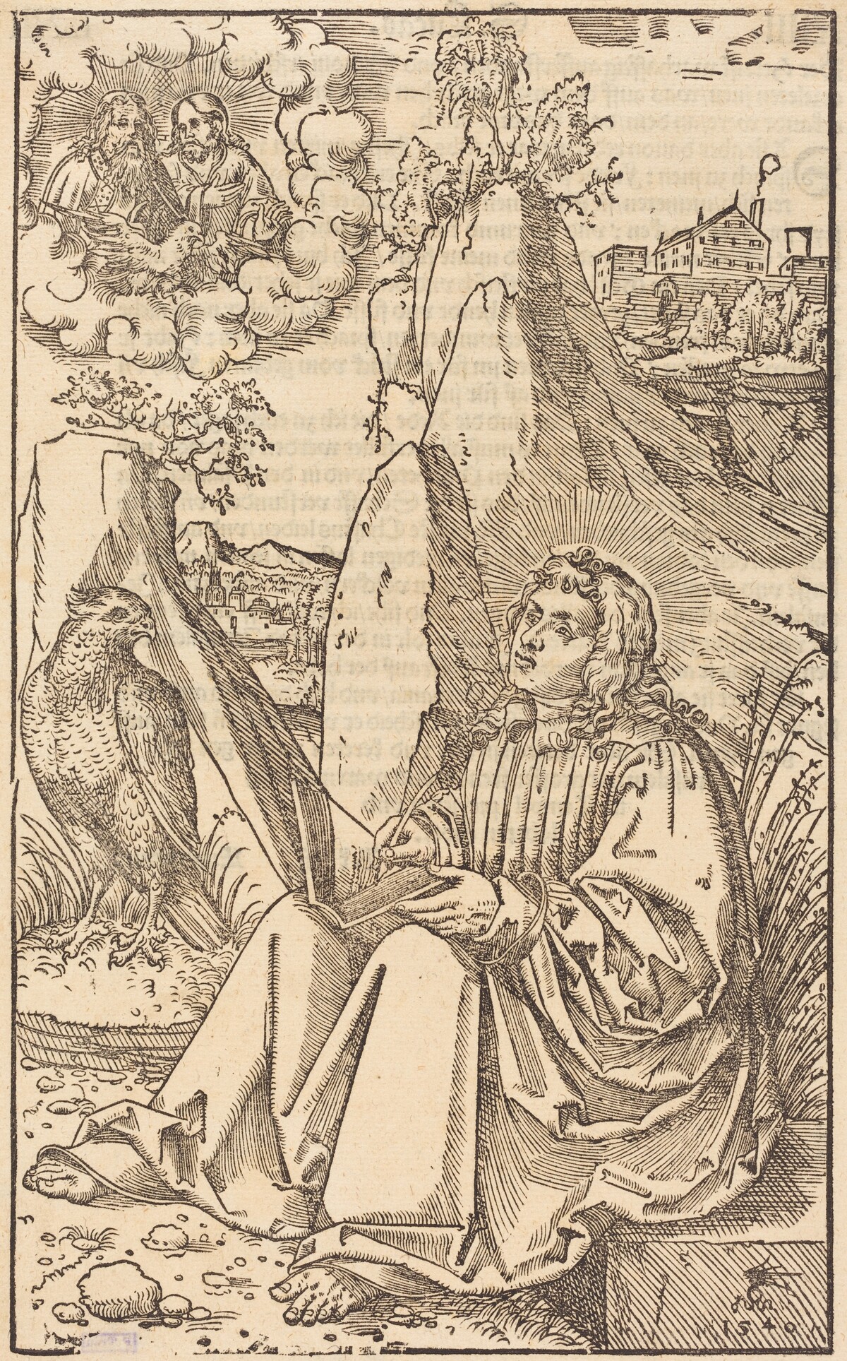 Saint John in a Landscape by Lucas Cranach the Younger
