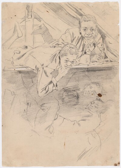 Study for "Army Boots" [verso]