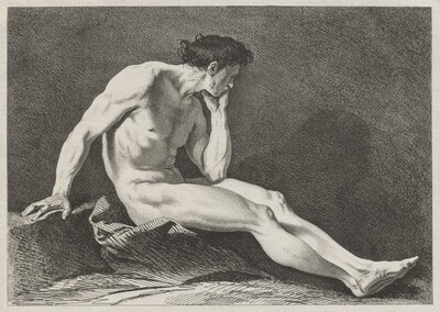 Seated Man with Head in Hand