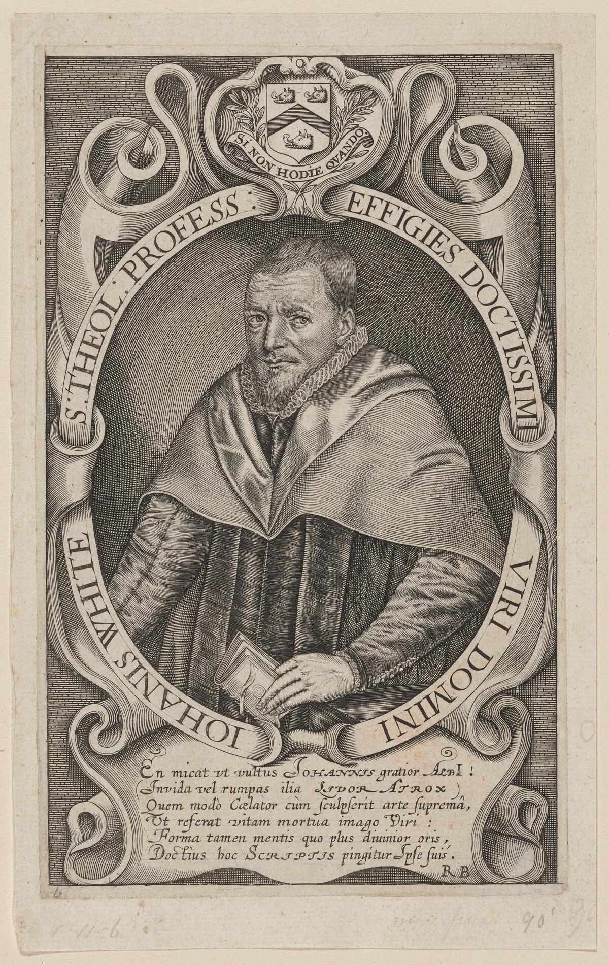John White, D.D., Minister of Eccles by Unknown Artist