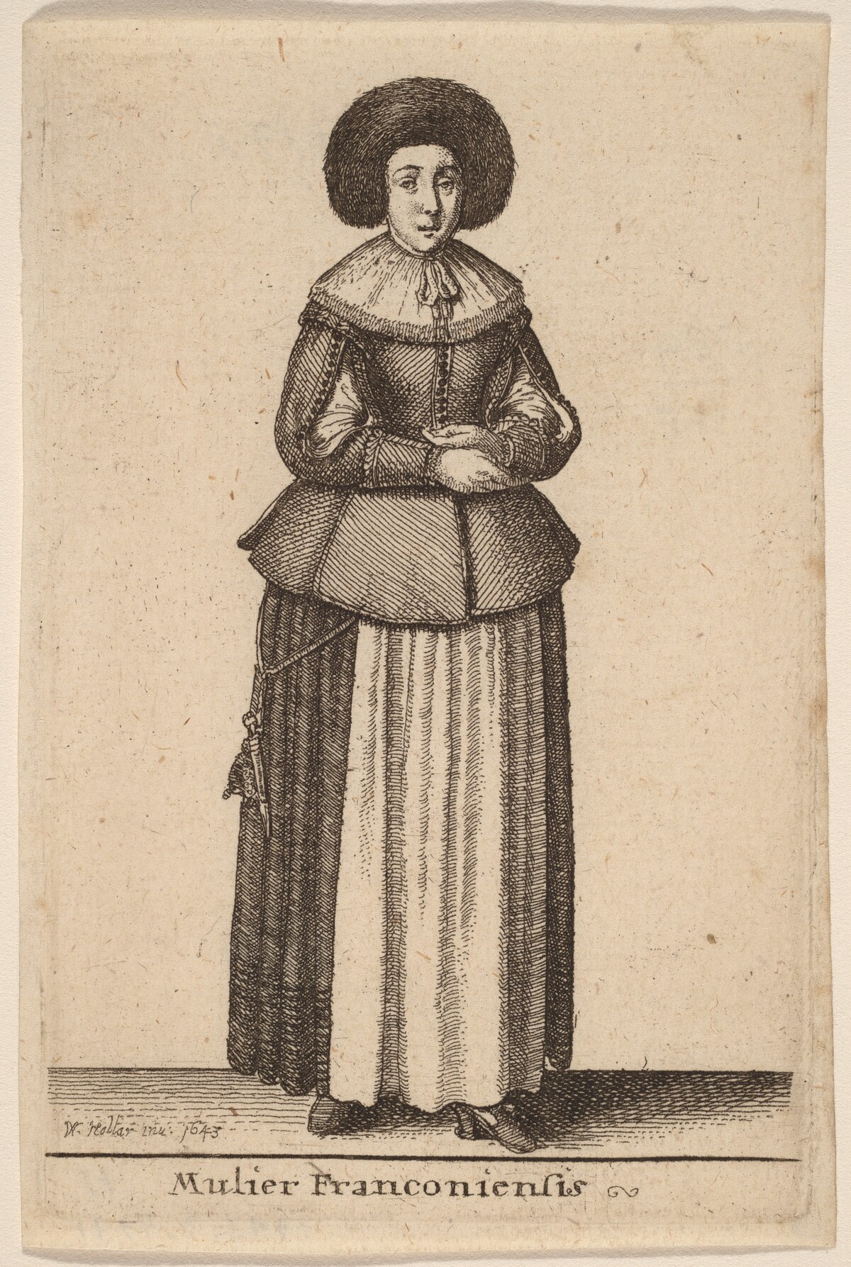 Mulier Franconiensis by Wenceslaus Hollar