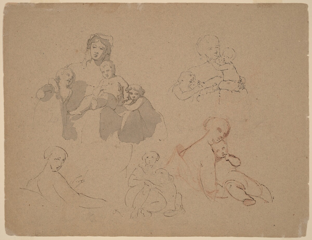 Studies: Major Thomas Biddle and Thomas Wilcocks Sully by Thomas Sully