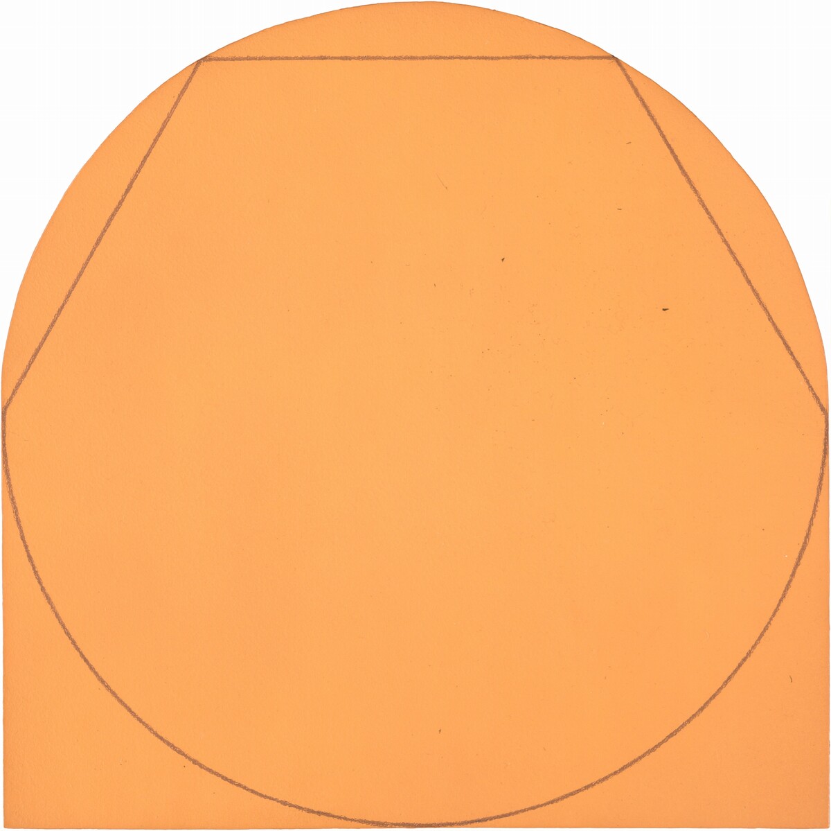 Model for Painting: Circle in and out of a Polygon II by Robert Mangold