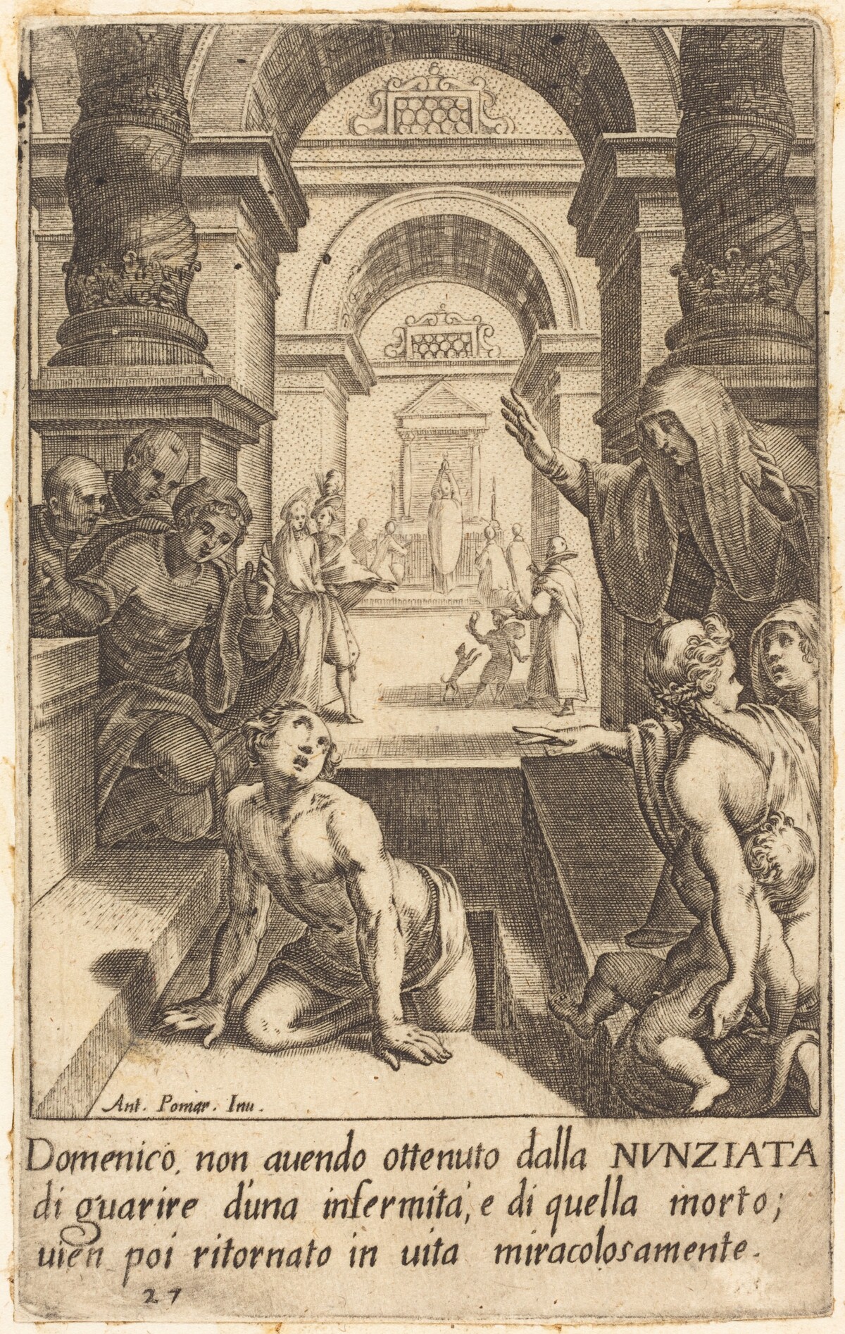 Domenico by Jacques Callot after Antonio Circignani
