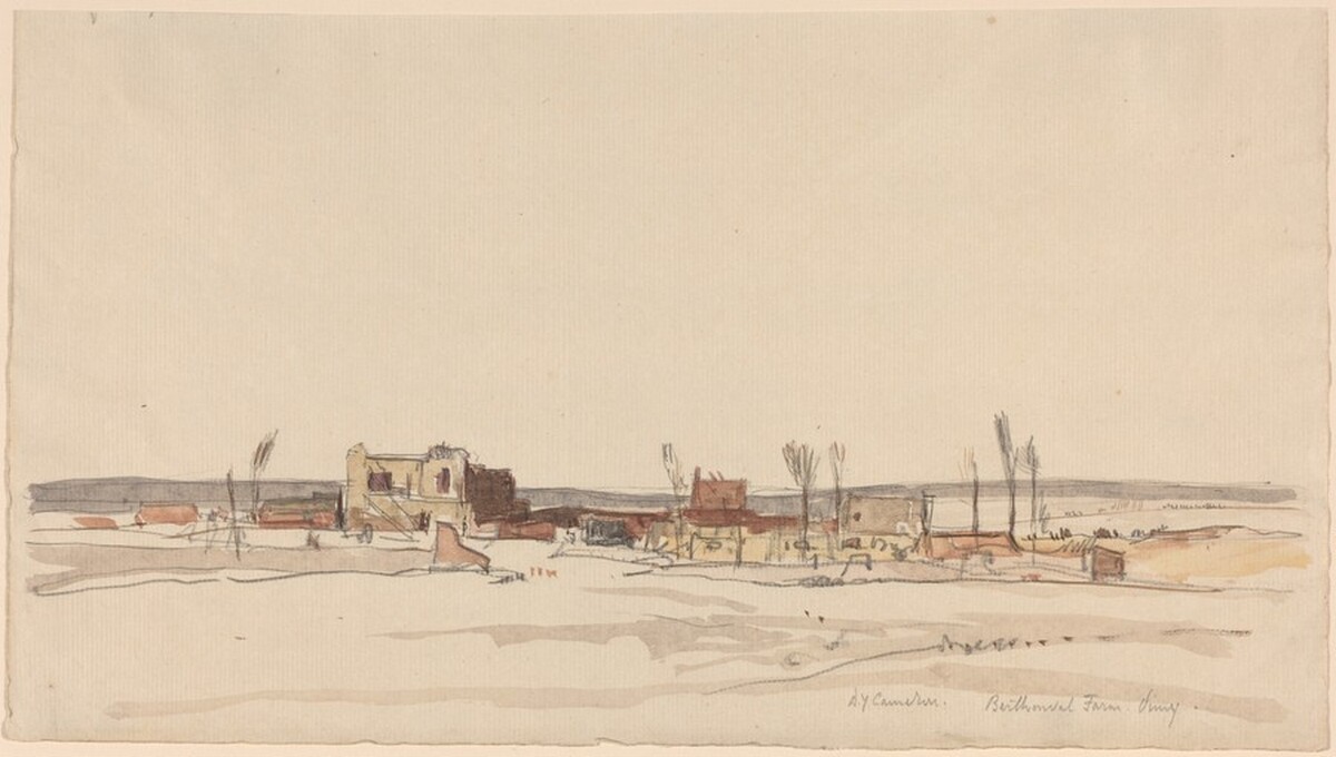 Berthonval Farm, Vimy by David Young Cameron