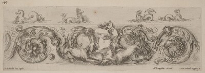 Ornamental Frieze with Marine Creatures