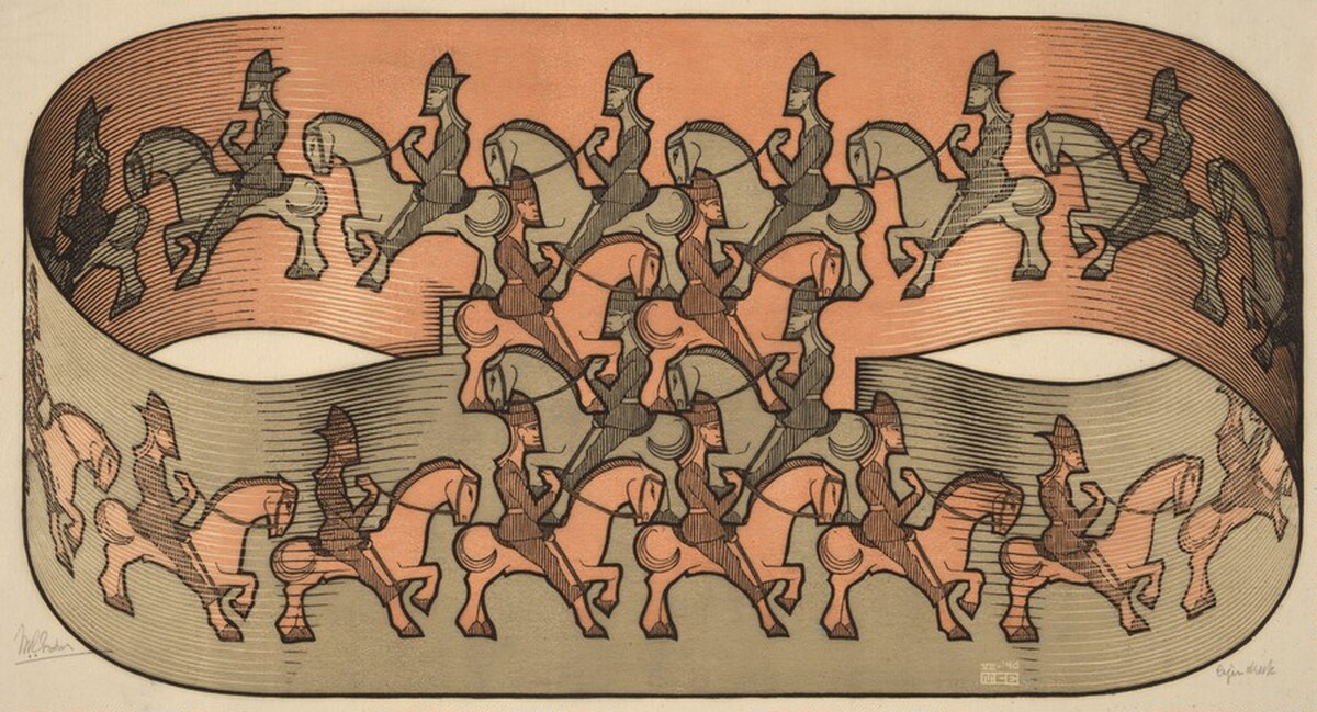 Horseman by M.C. Escher