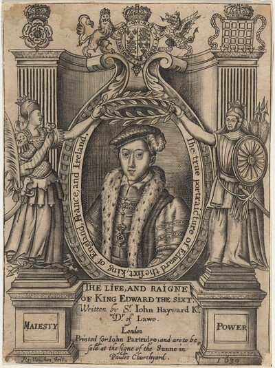 Title Plate to John Hayward, Life and Reigne of King Edward the Sixth
