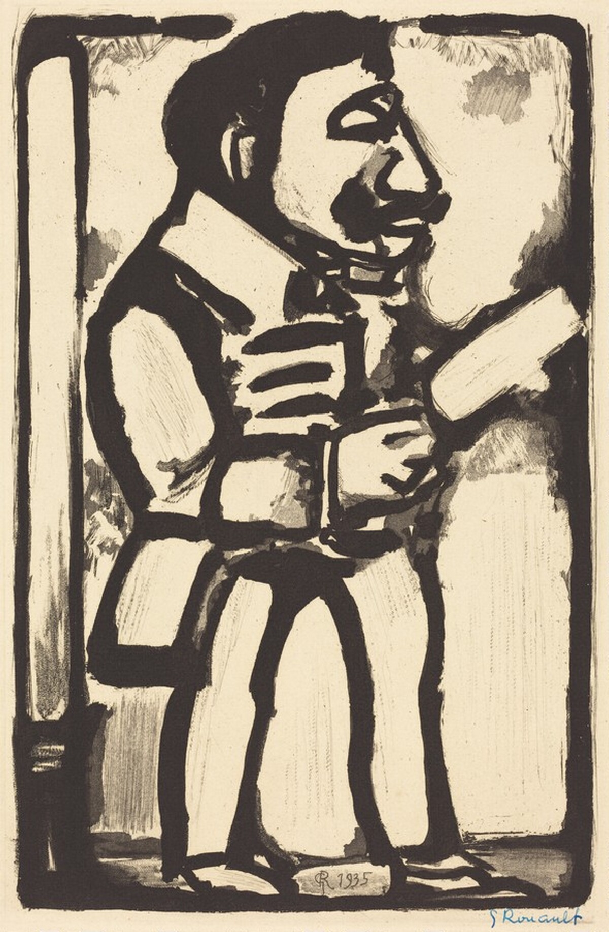 "Apache ... Chacal Beni par Toutes les Academies" by Georges Rouault