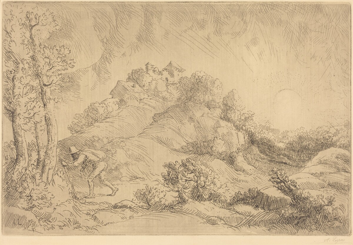 View of a Farm (La ferme de Beauchamp) by Alphonse Legros