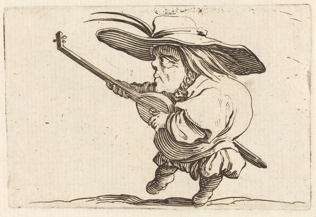 The Lute Player by Jacques Callot