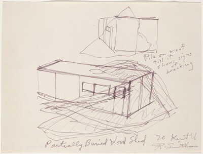 Partially Buried Woodshed [lower right]