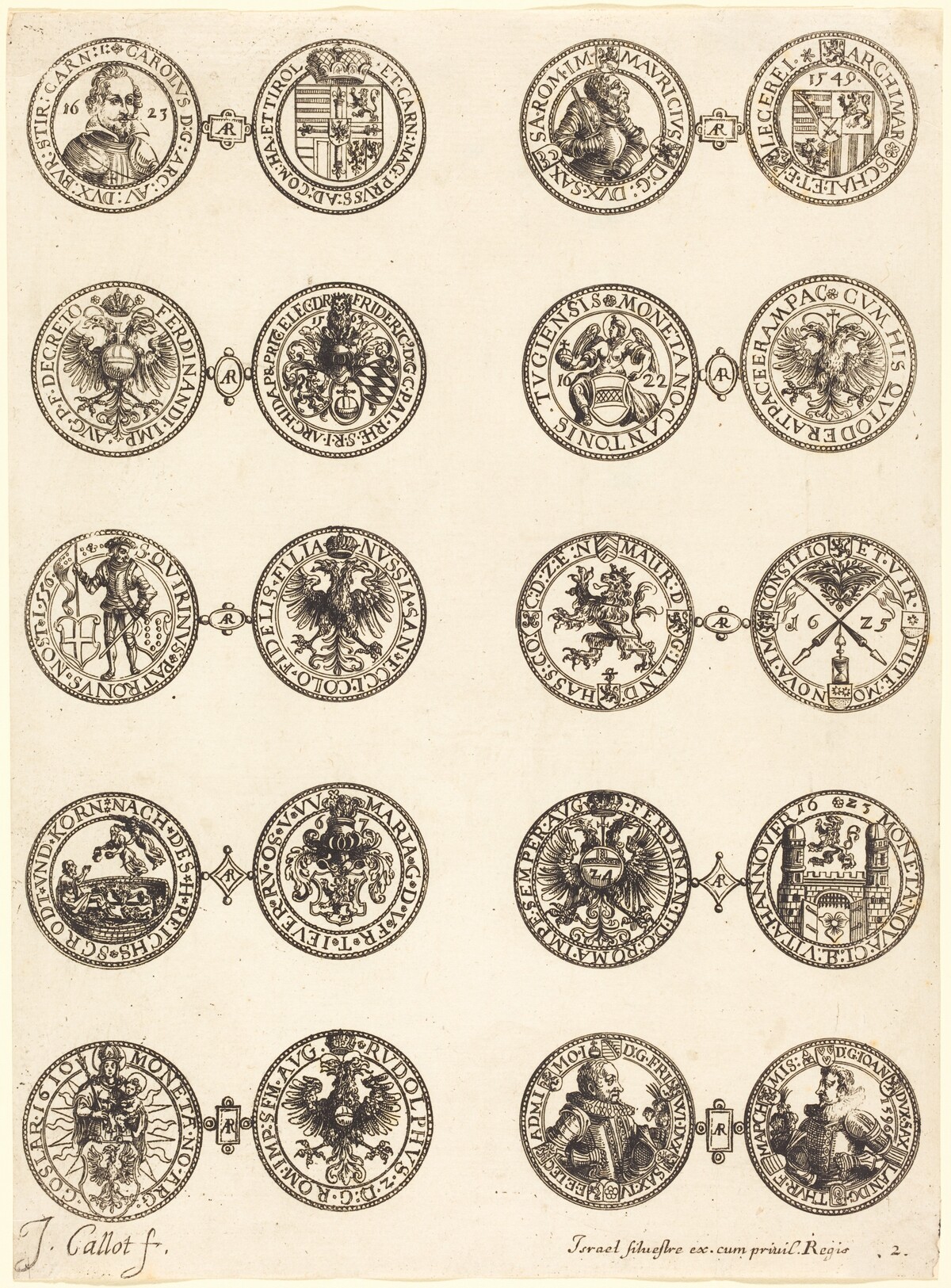 Coins [plate 2] by Jacques Callot