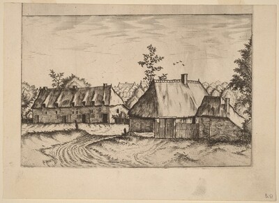 Farm and Row of Houses